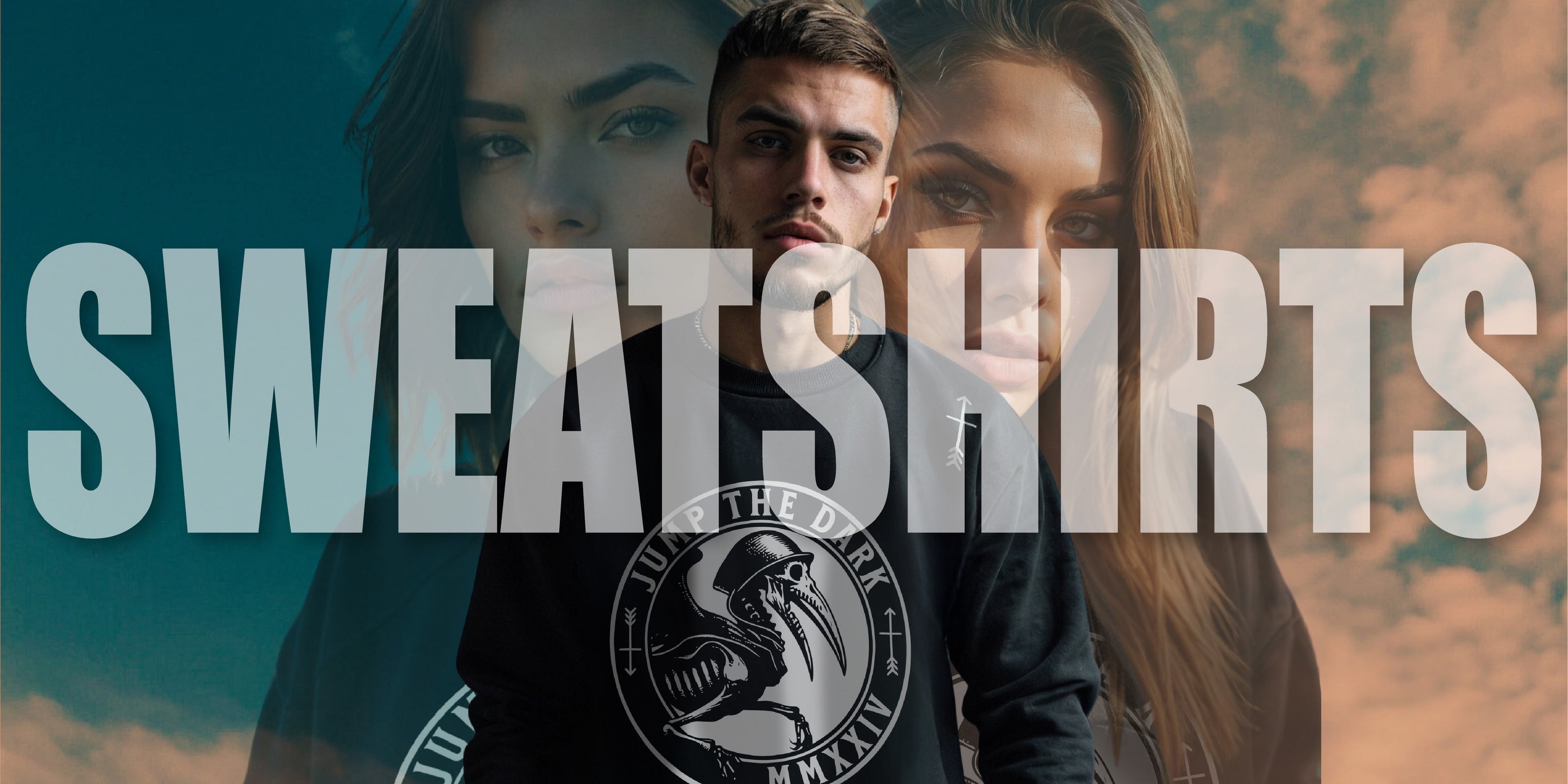 Sweatshirts - Crew Neck Sweatshirts - Streetwear Sweatshirts - Jump The Dark