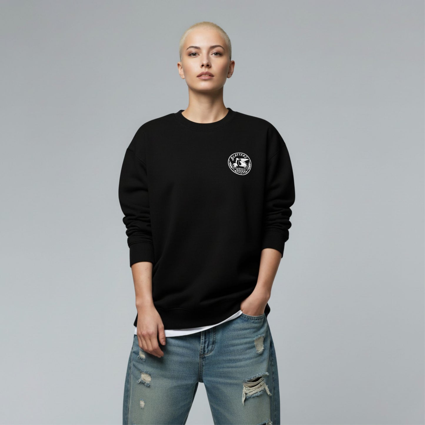 BACKSTREET BLATTERZ - Graphic Crew Neck Sweatshirt