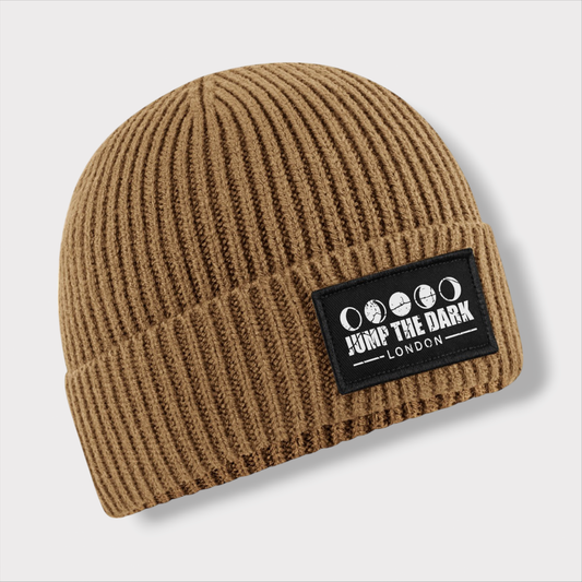 Brown Beanie - Beanie Hat - Streetwear Accessory - Casual Street Style - Jump The Dark