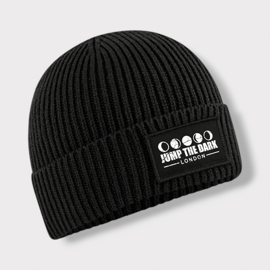 Black - Beanie - Beanie Hat - Alt Hat - Moon Beanie - jump The Dark