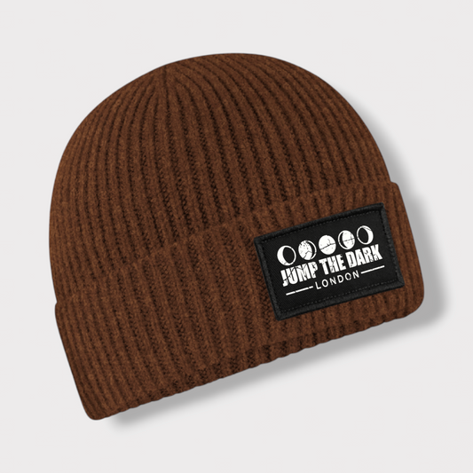 Brown Beanie Hat - Walnut Beanie - Winter Hat - Cool Beanie - Jump The Dark