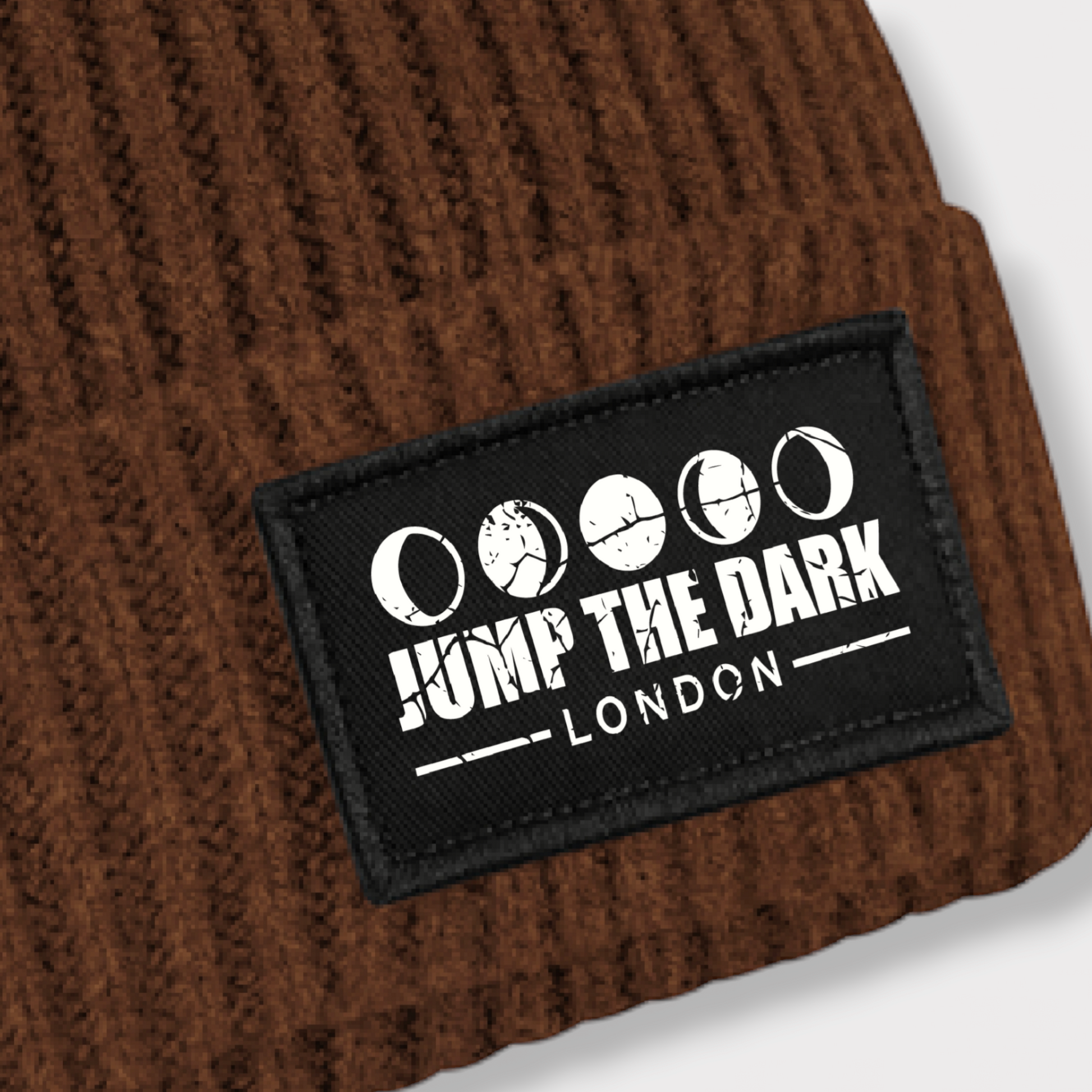 Walnut Brown Graphic Uk Streetwear Beanie Hat - Casual Beanie Hat for Men and Women - Jump The Dark