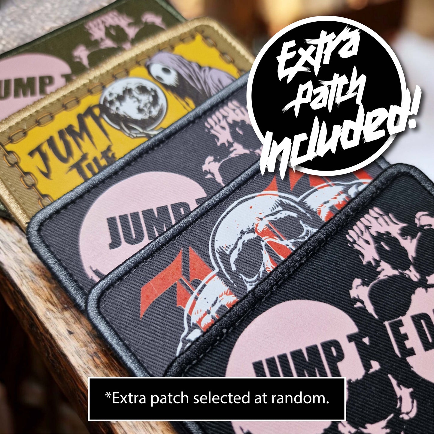 Interchangeable Patches for Cap - Snapback Cap - Graphic Prints - Jump The Dark
