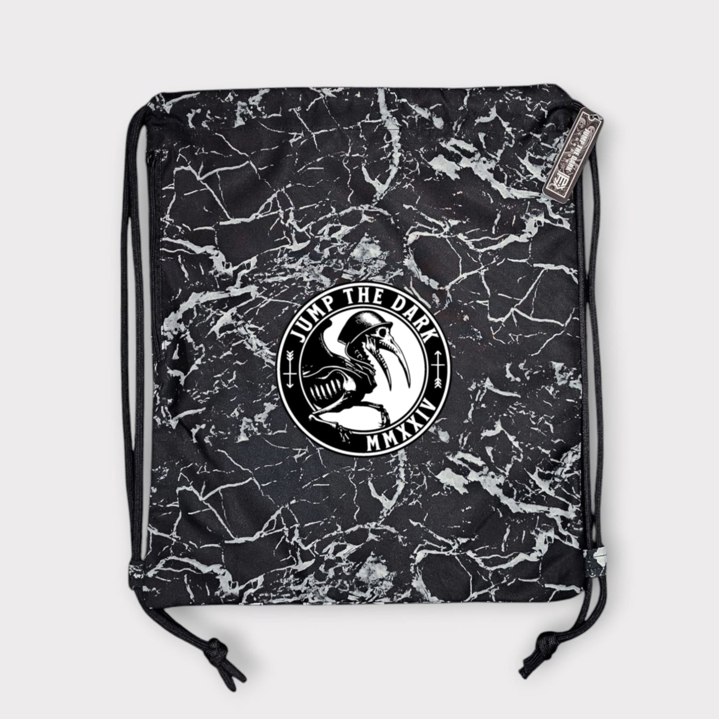 Black Stone Pattern Bag - Streetwear Gym Bag for Men and Women - Jump The Dark