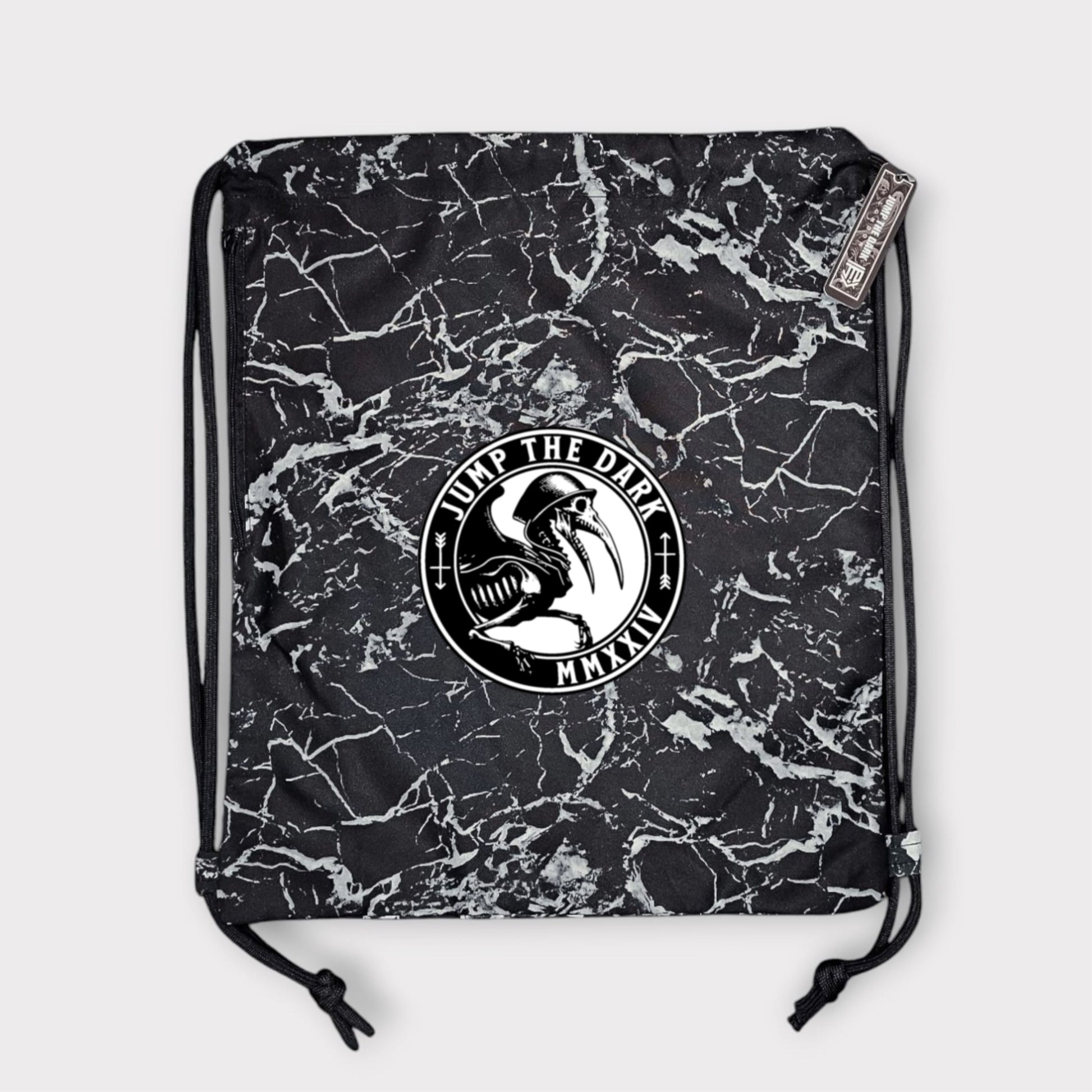 Black Stone Pattern Bag - Streetwear Gym Bag for Men and Women - Jump The Dark