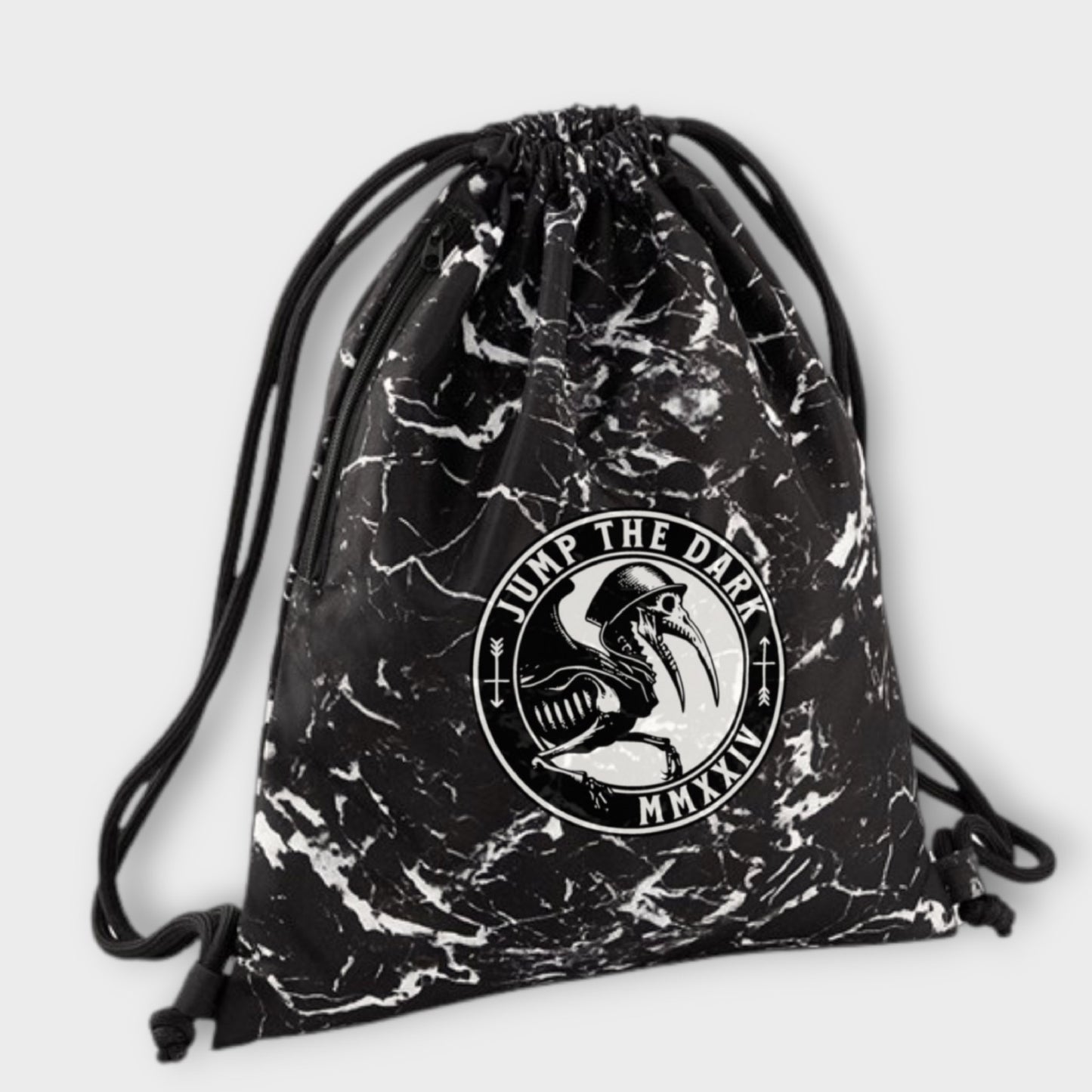 Black Gym Sack - Black Street Gym Bag  - Gym Accessories - Unisex Gym Bag - Jump The Dark