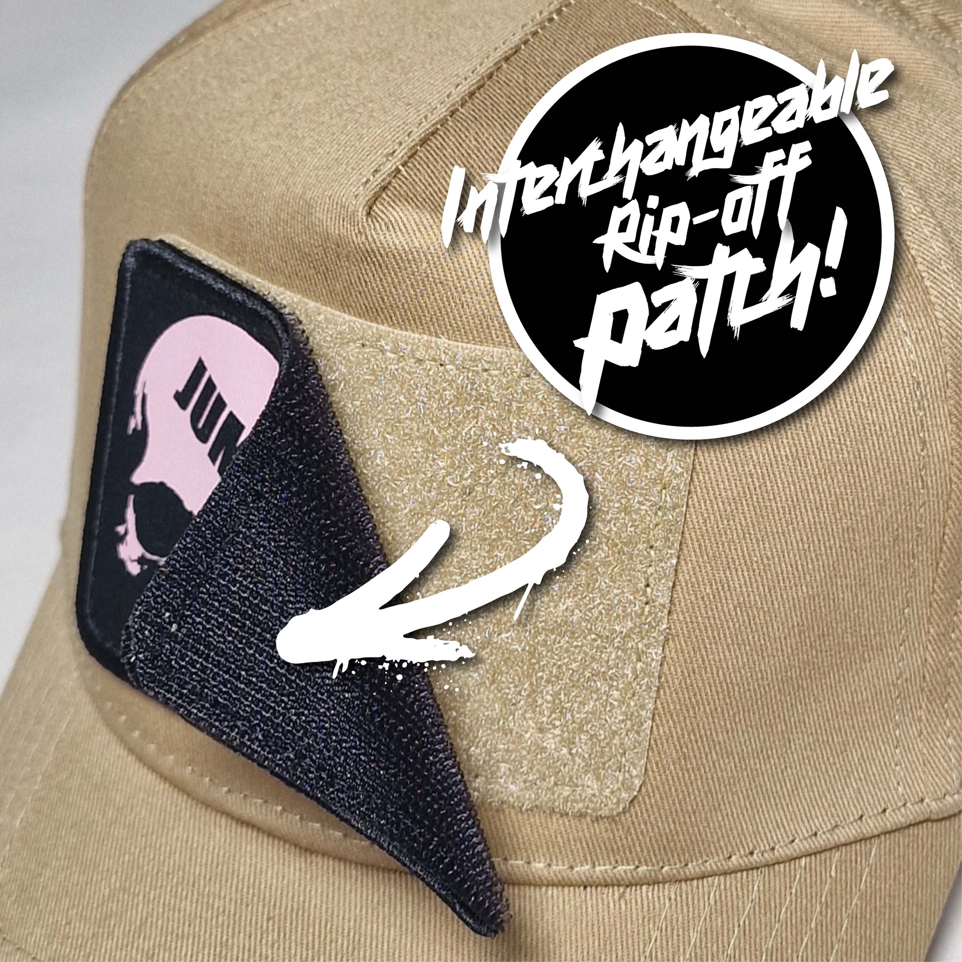 Interchangeable Customisable Uk Streetwear Snapback Cap  - Jump The Dark