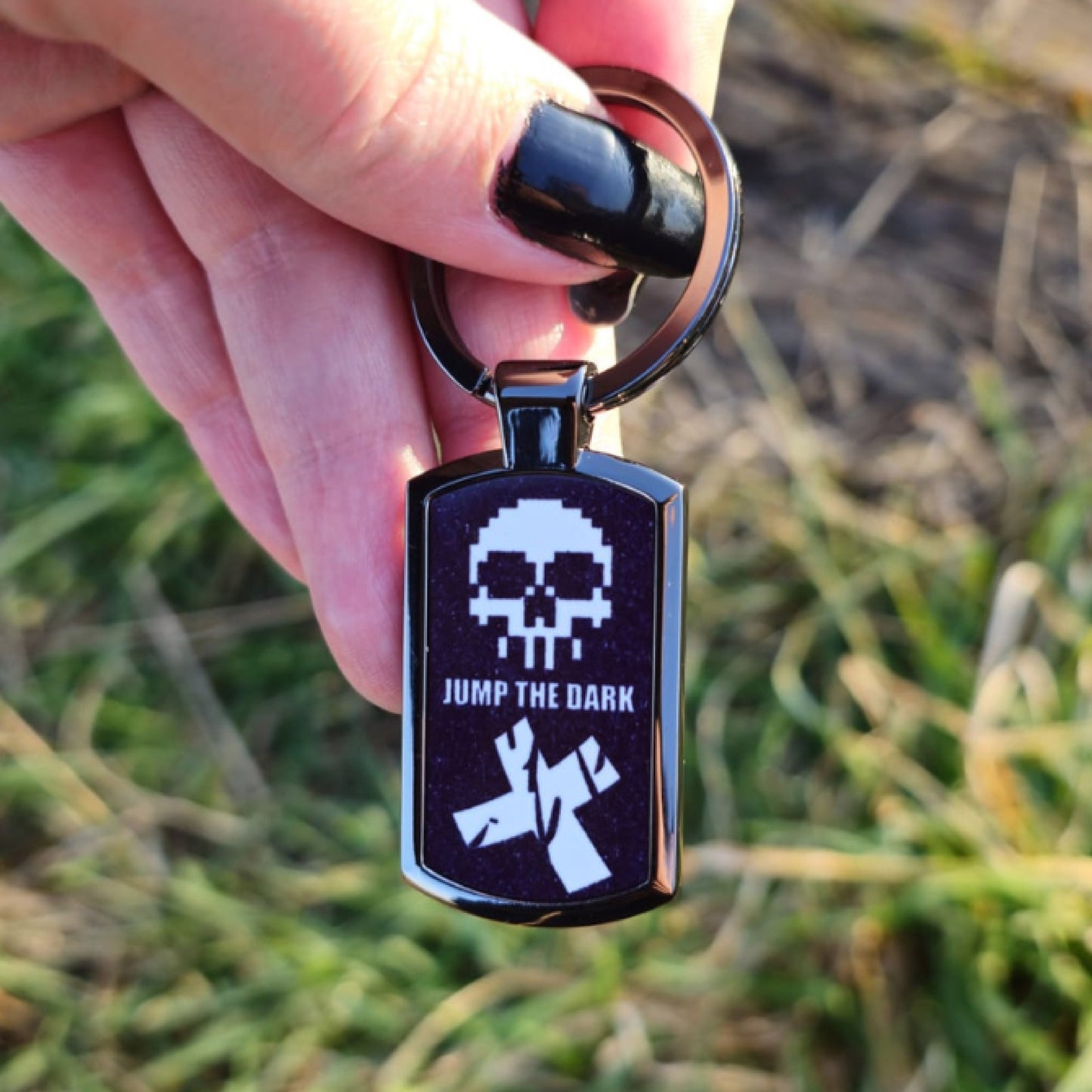 Black Keyring - Metal Keyring - Cool Keyrings - Jump The Dark