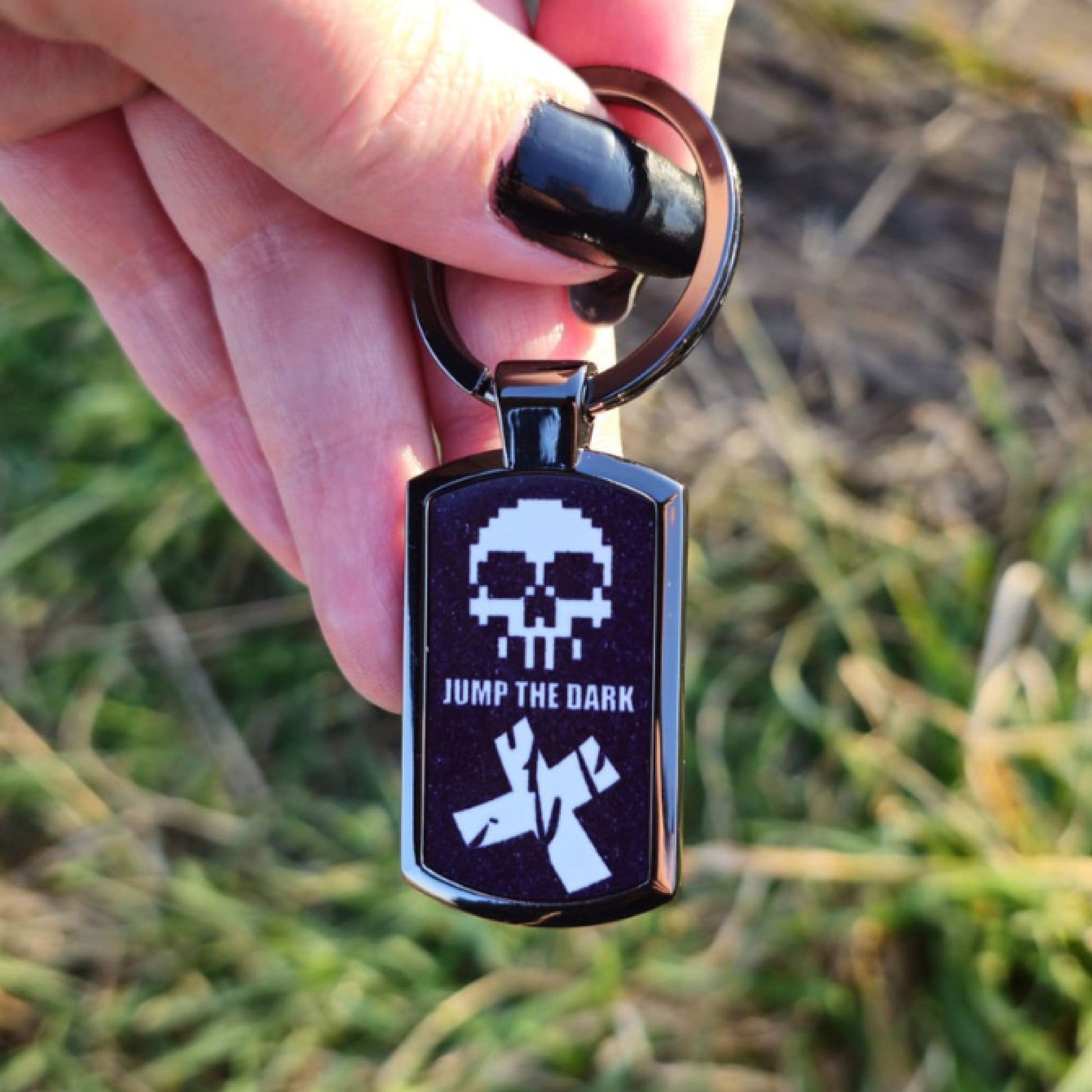 Black Keyring - Metal Keyring - Cool Keyrings - Jump The Dark