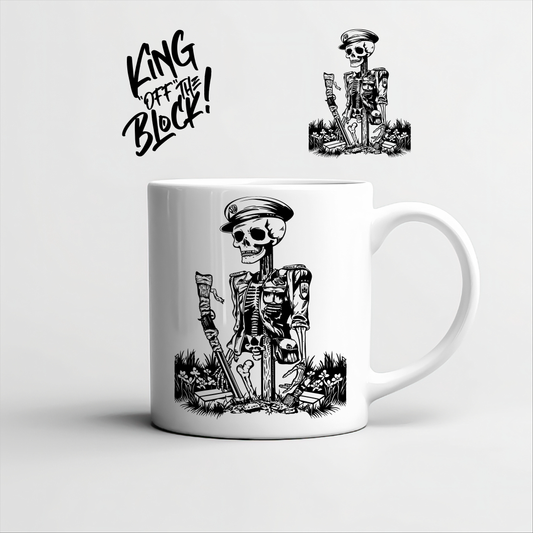 King Off The Block cool coffee mug with street style design - Jump The Dark  Graphic Coffee Mug