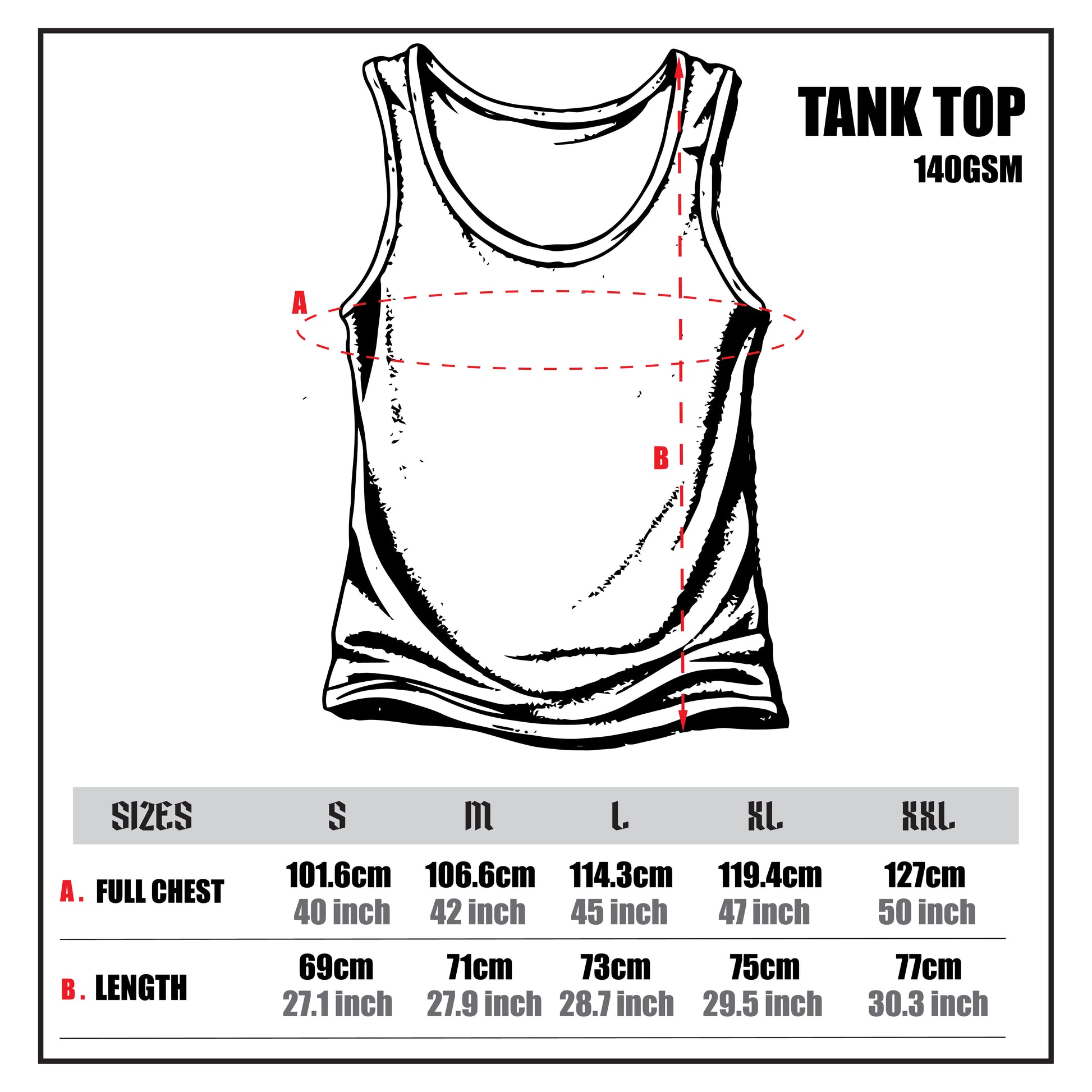 Size Guide - Jump The Dark