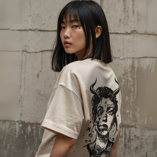 Premium T shirt - Mid Point - Quality T shirt - Heavy Tee - Large Back Print - Jump The Dark