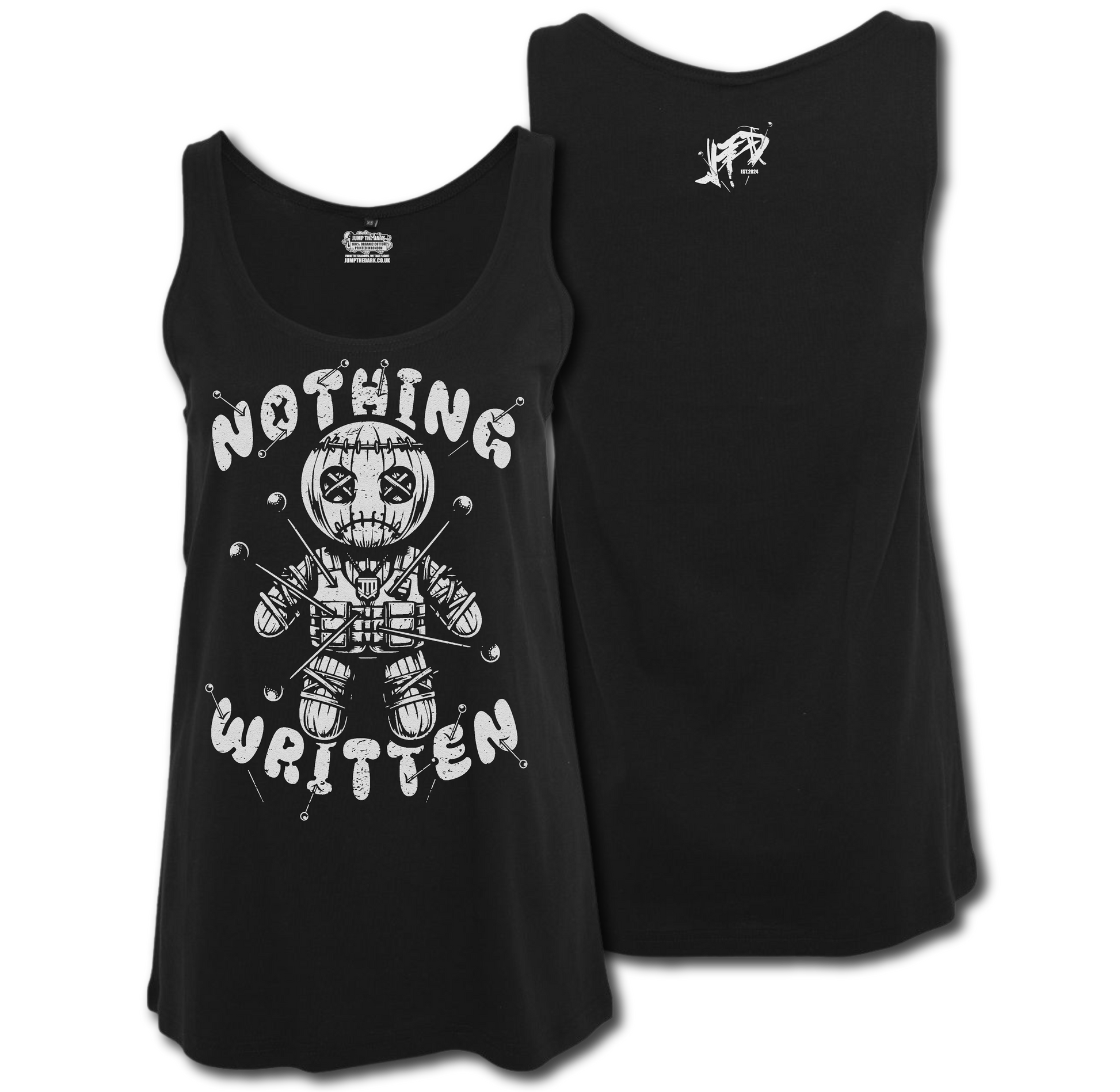 Graphic Tanks - Printed Tank Top - Black Graphic Tank - Jump The Dark