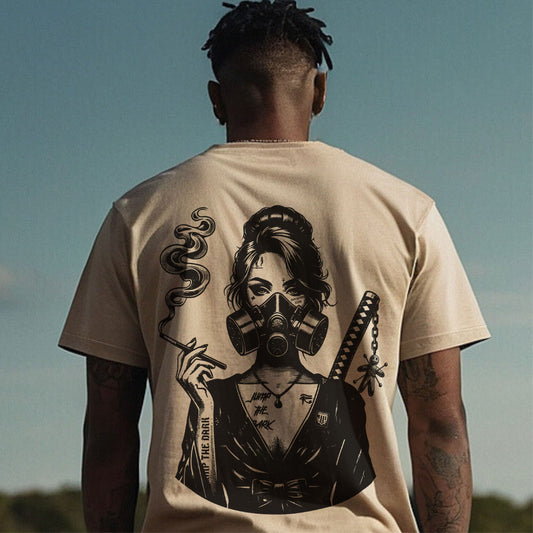 Graphic Tee - Poised - Back Print - Jump The Dark