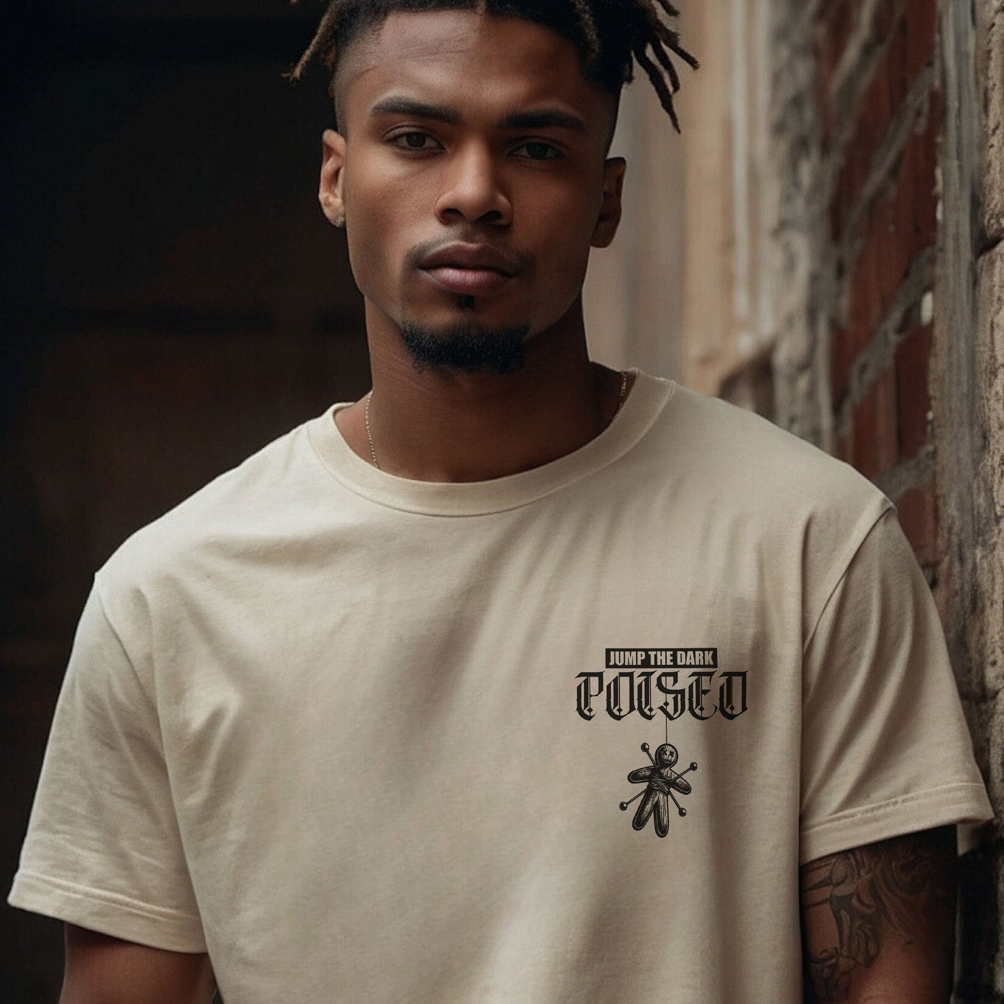 Men's Tees - Graphic T Shirt - Medium Fit - Poised Jump The ark
