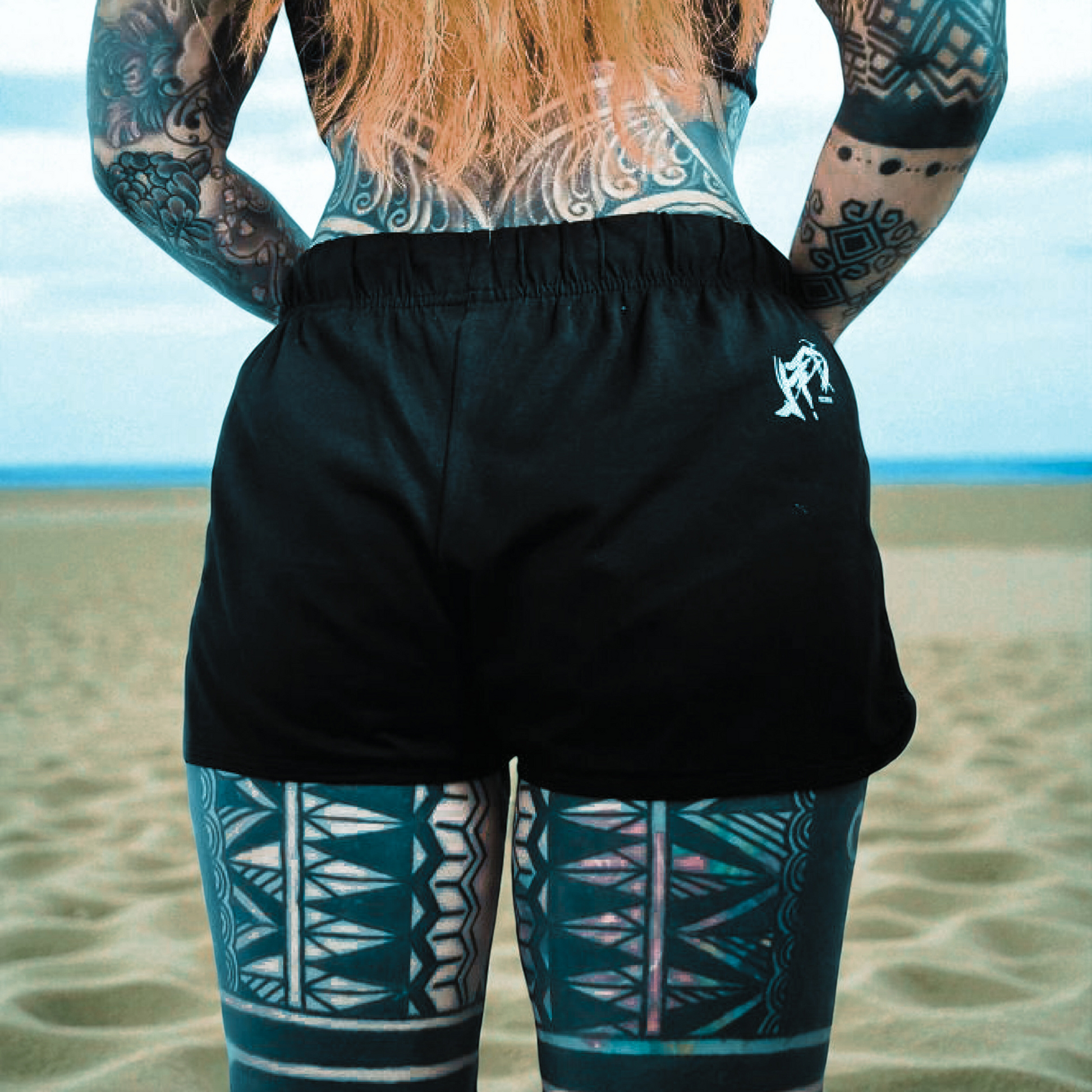 Women's Streetwear Summer Basics - Graphic Shorts for Women - Jump The Dark Shorts