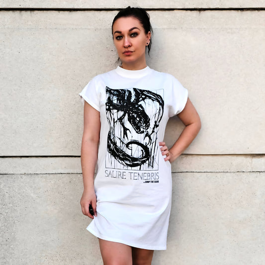 SALIRE TENEBRIS 001 - High Neck Graphic T-Shirt Dress