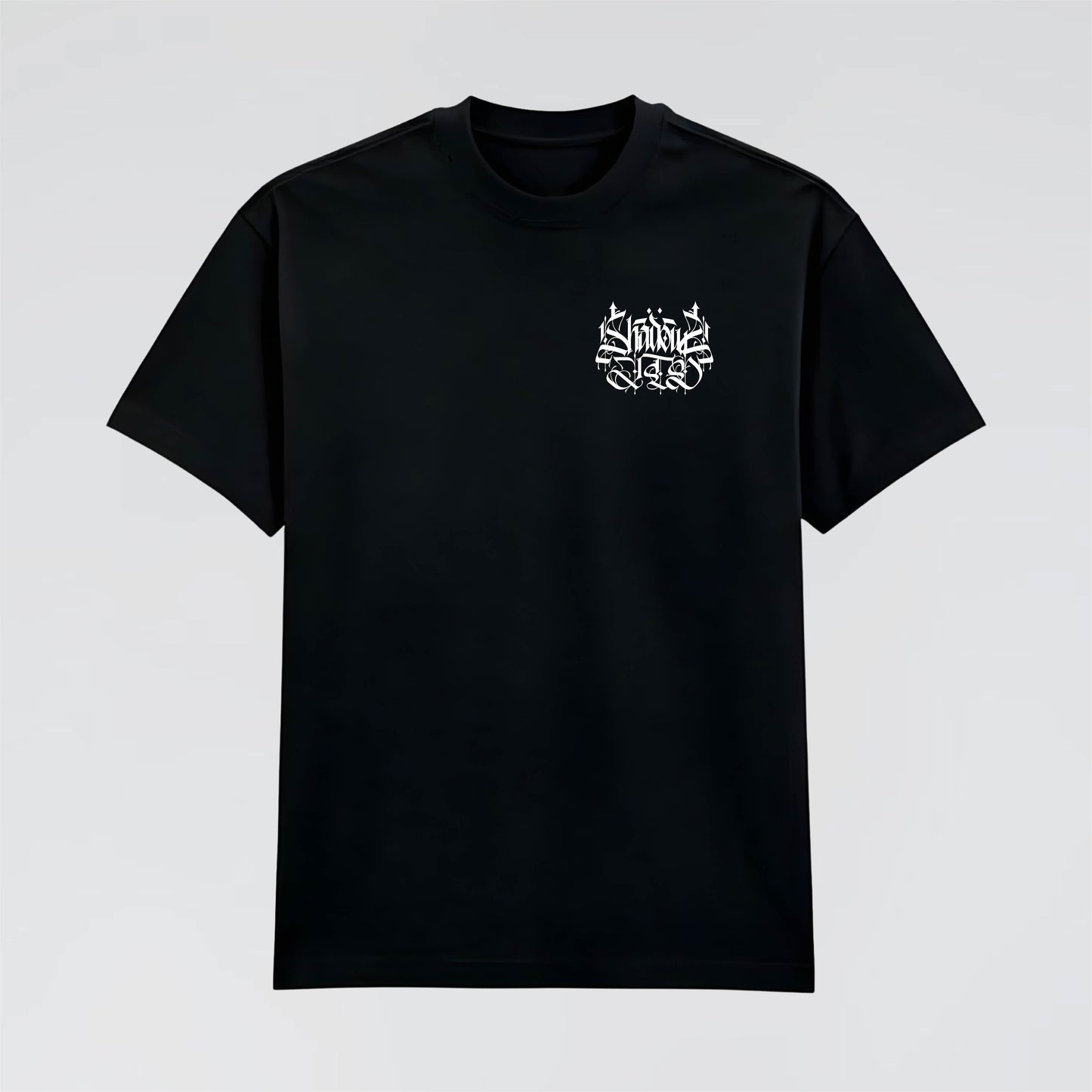 Black Front pocket printed Streetwear T-Shirt by Jump The Dark