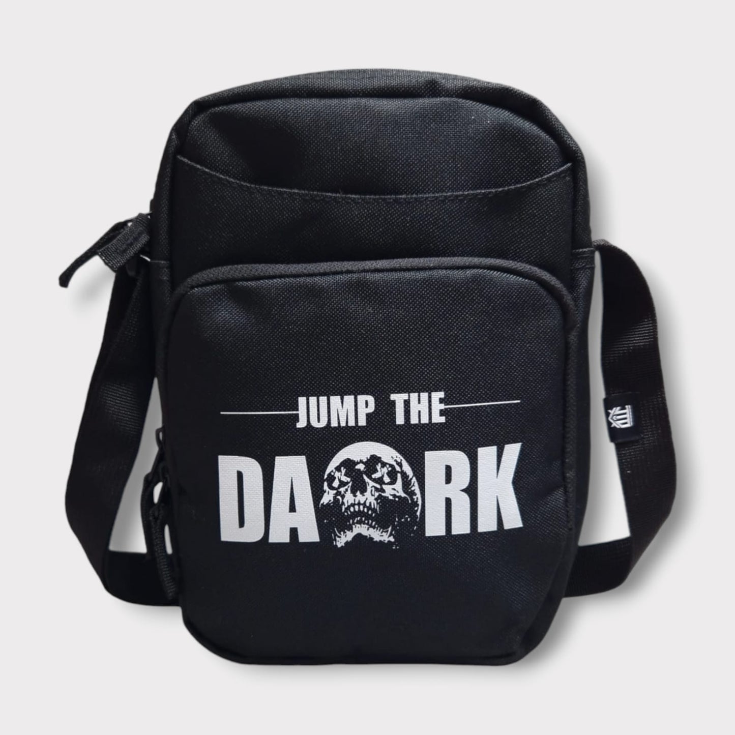 Black Cross Body Bag - Crossbody Bag UK Fashion - Graphic Print Bag - Jump The Dark