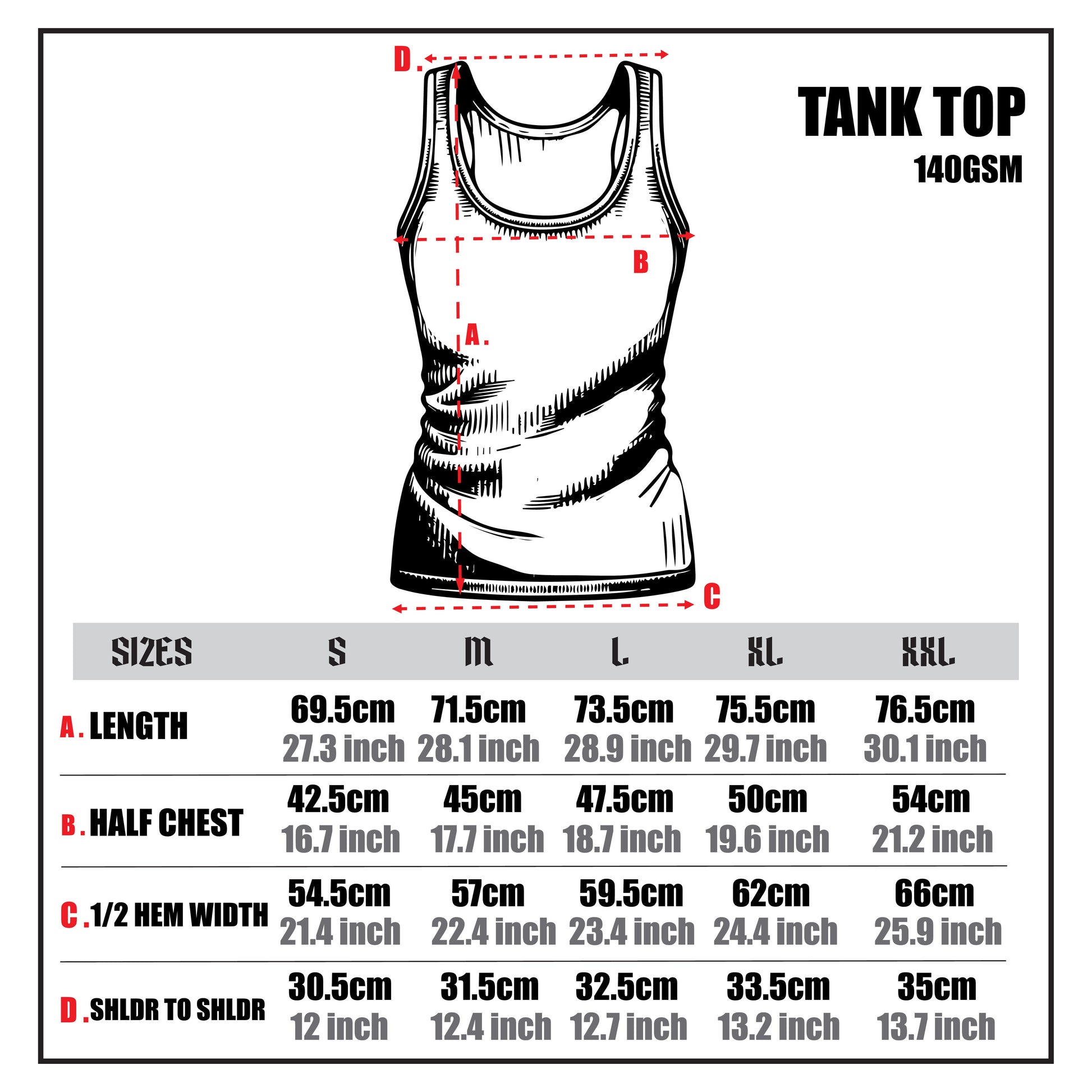 Size Guide - Jump The Dark