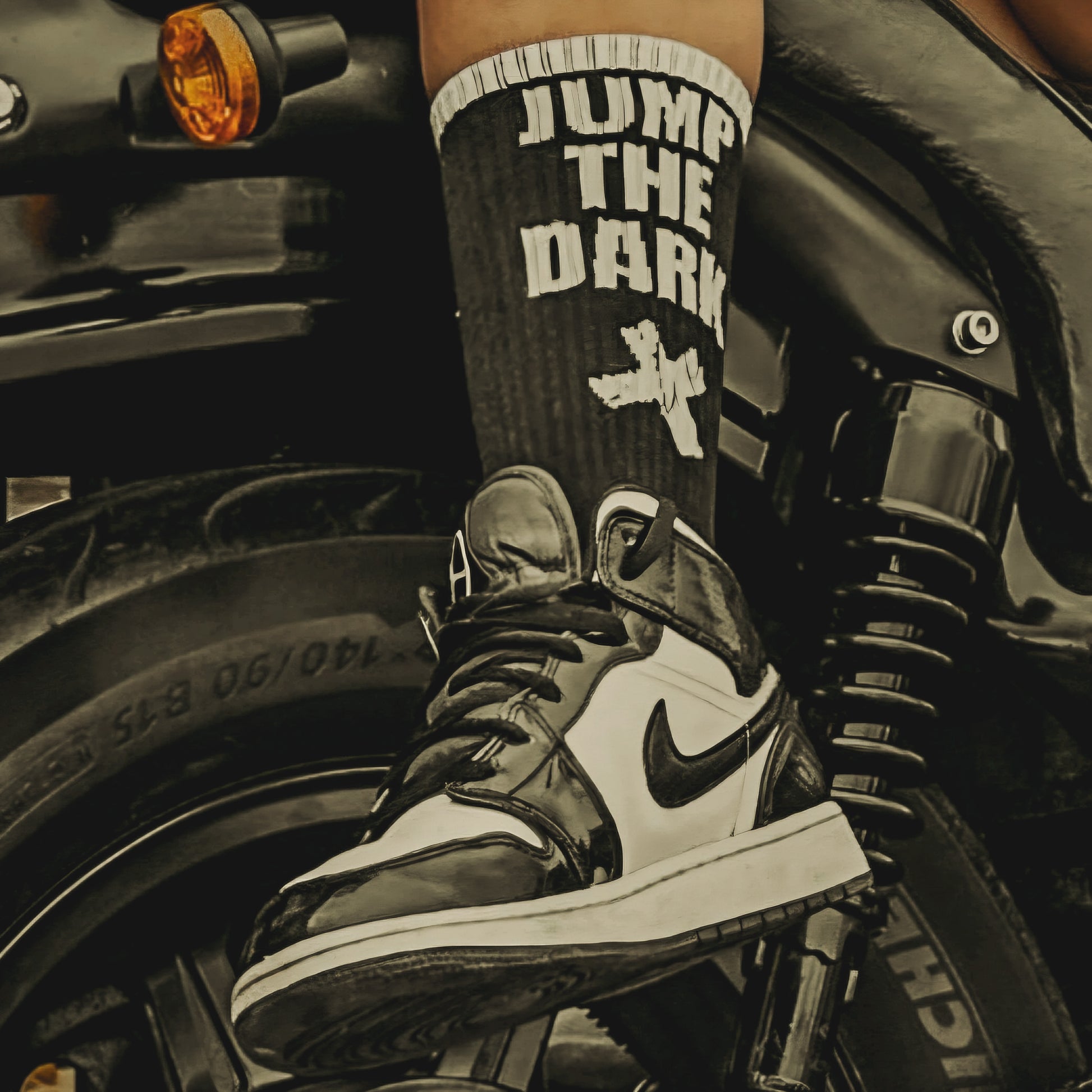Dark Graphic Socks – Alternative Streetwear Socks – UK streetwear Accessories - Jump The Dark