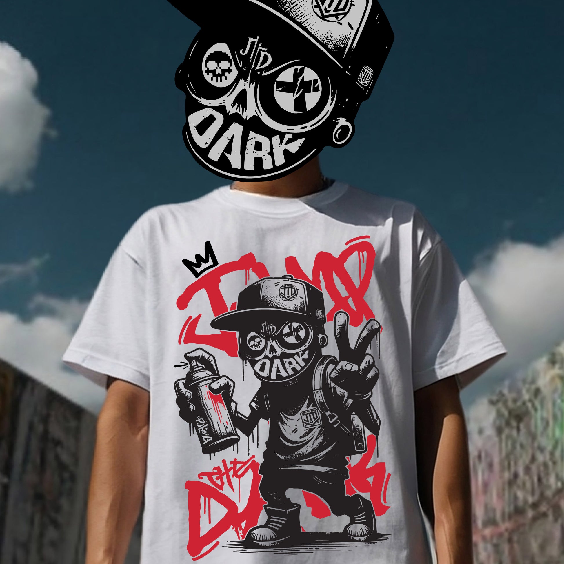 The Vandal organic cotton t-shirt with back graphic – UK streetwear brand