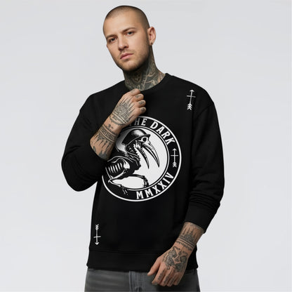 AFFLICTION - Graphic Crew Neck Sweatshirt