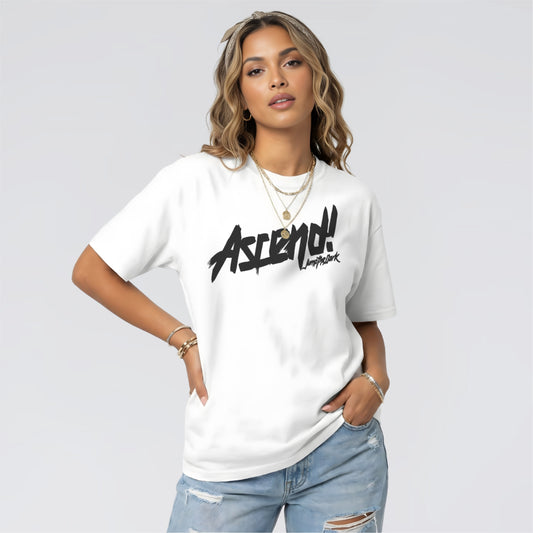 White T-shirt, Men's and Woman's graphic printed tee by Jump The Dark London