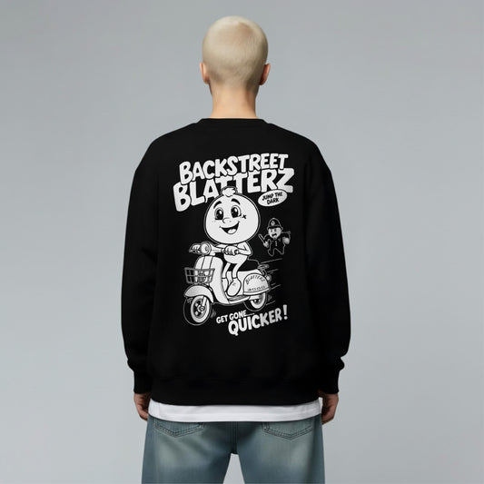 BACKSTREET BLATTERZ - Graphic Crew Neck Sweatshirt