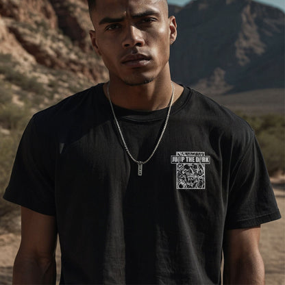 Printed T Shirt - Pocket Print - Jump The Dark