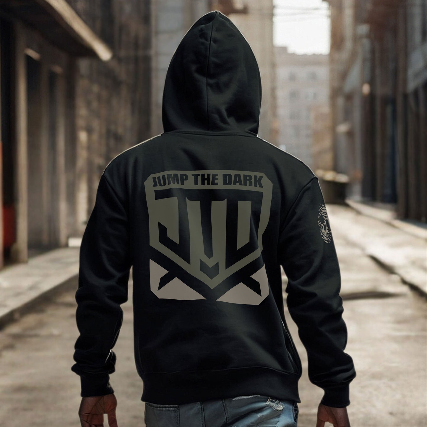 Graphic Hoodie - The Badge - Alternative Hoodie - Jump The Dark