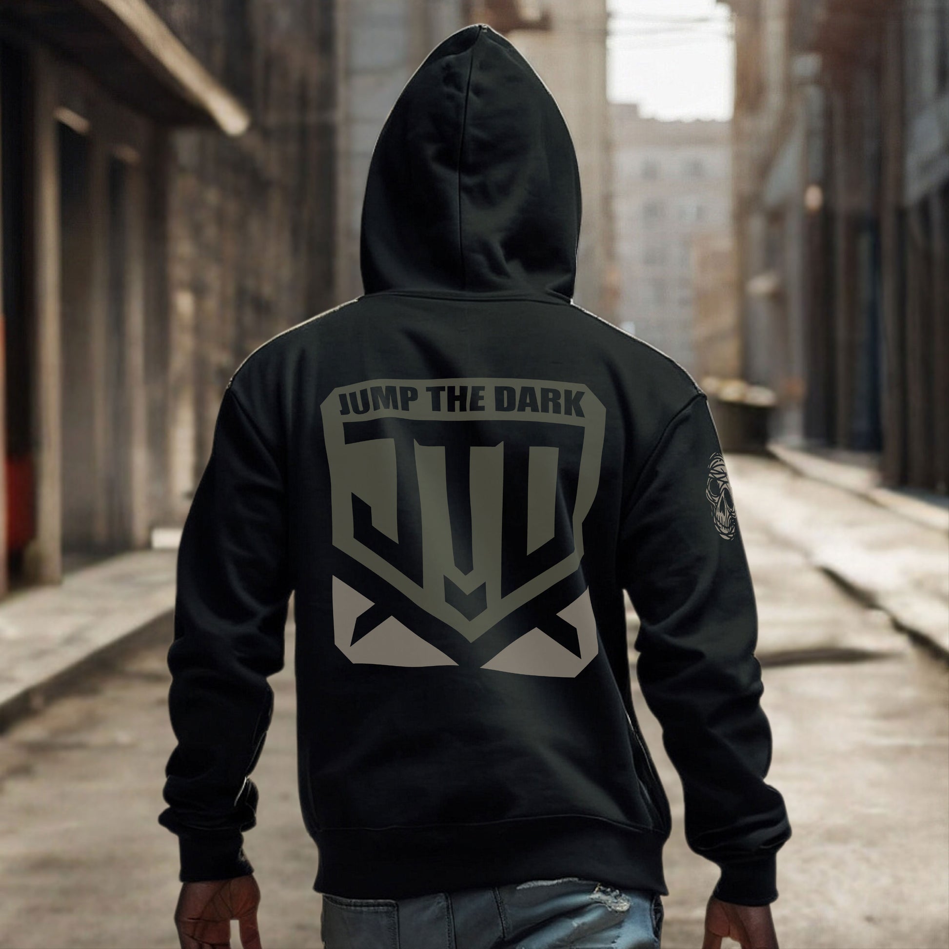 Graphic Hoodie - The Badge - Alternative Hoodie - Jump The Dark
