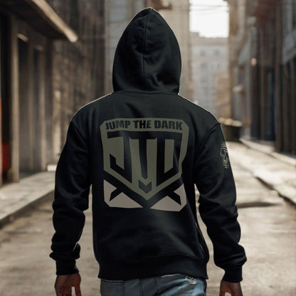Graphic Hoodie - The Badge - Alternative Hoodie - Jump The Dark