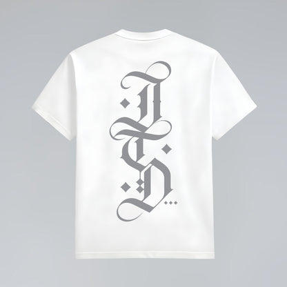 The blackletter white graphic t shirt with large back print