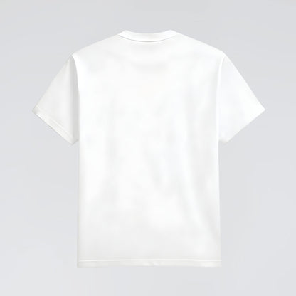 White urban streetwear tee with bold skull artwork