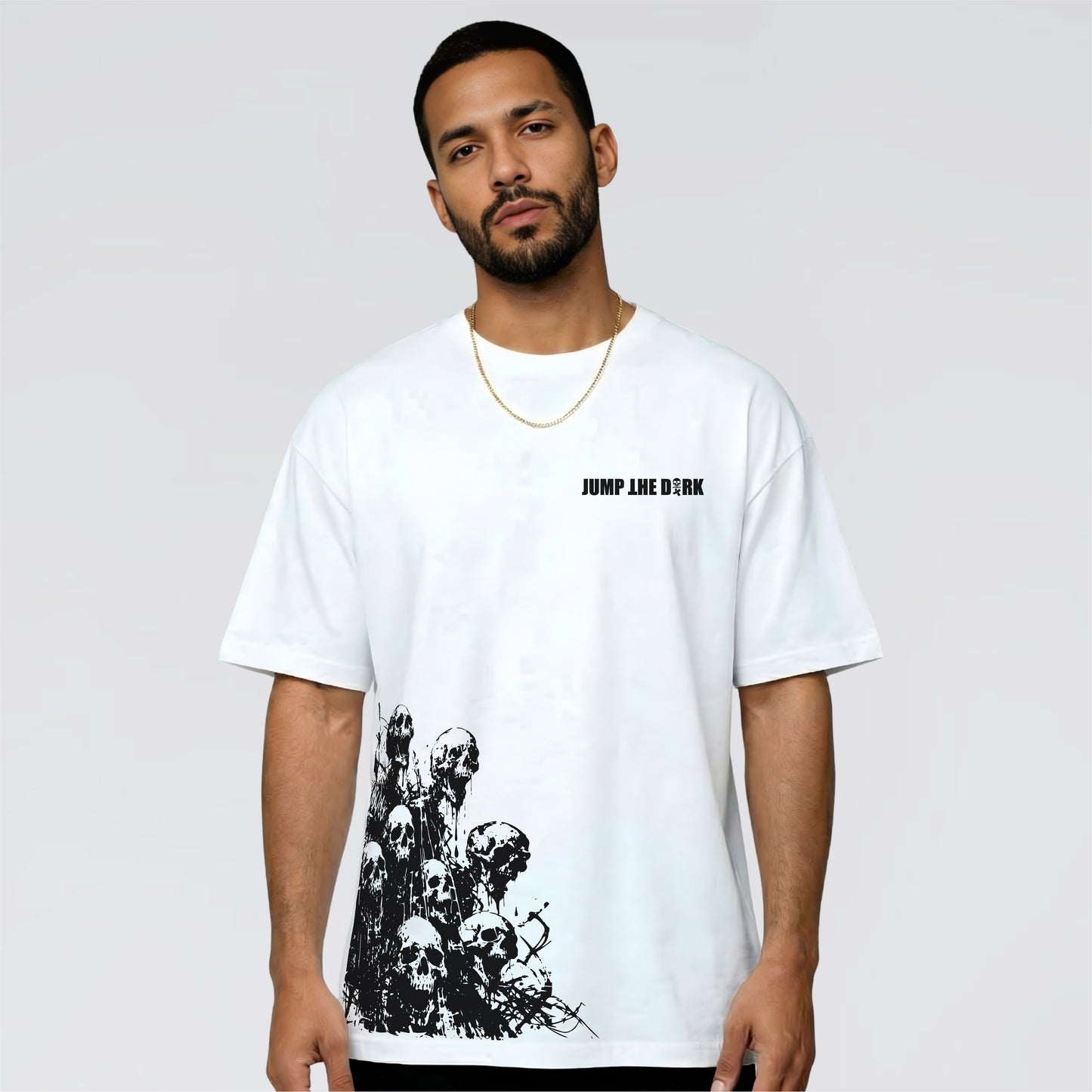 Unisex skull print t-shirt for men and women