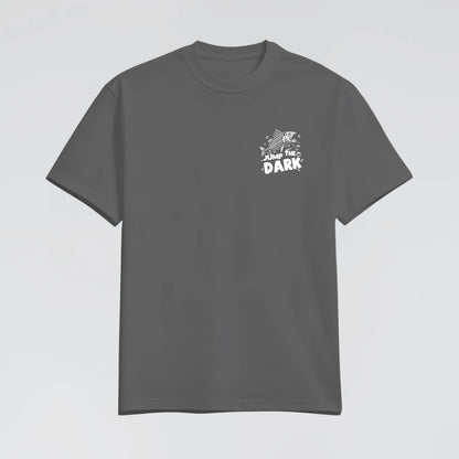 Front pocket print Graphic tee unisex regular fit. Jump The Dark