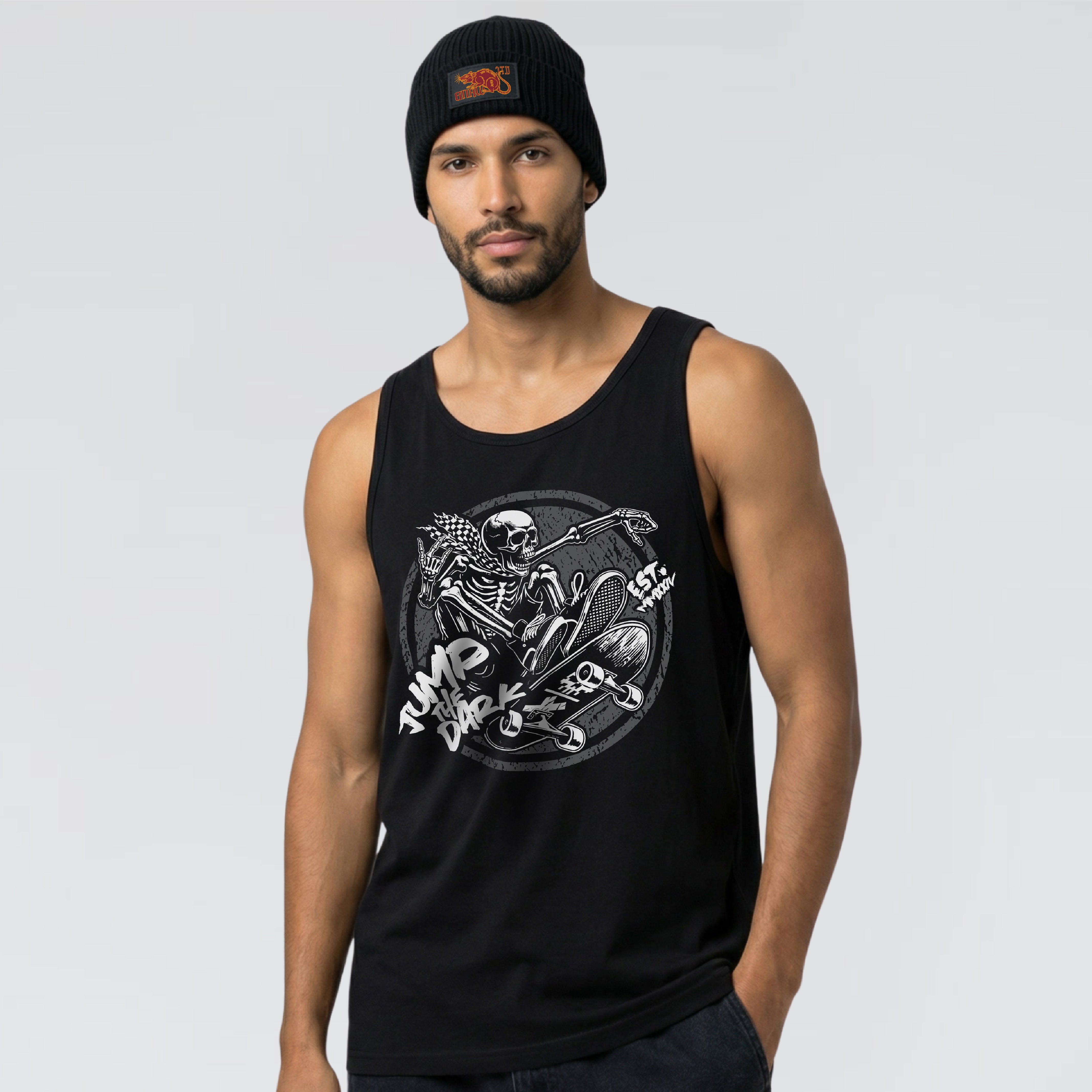 Graphic Tank Tops | UK Streetwear Tank Tops - Jump The Dark