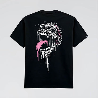 Black Premium Heavy streetwear Tee with large graphic.