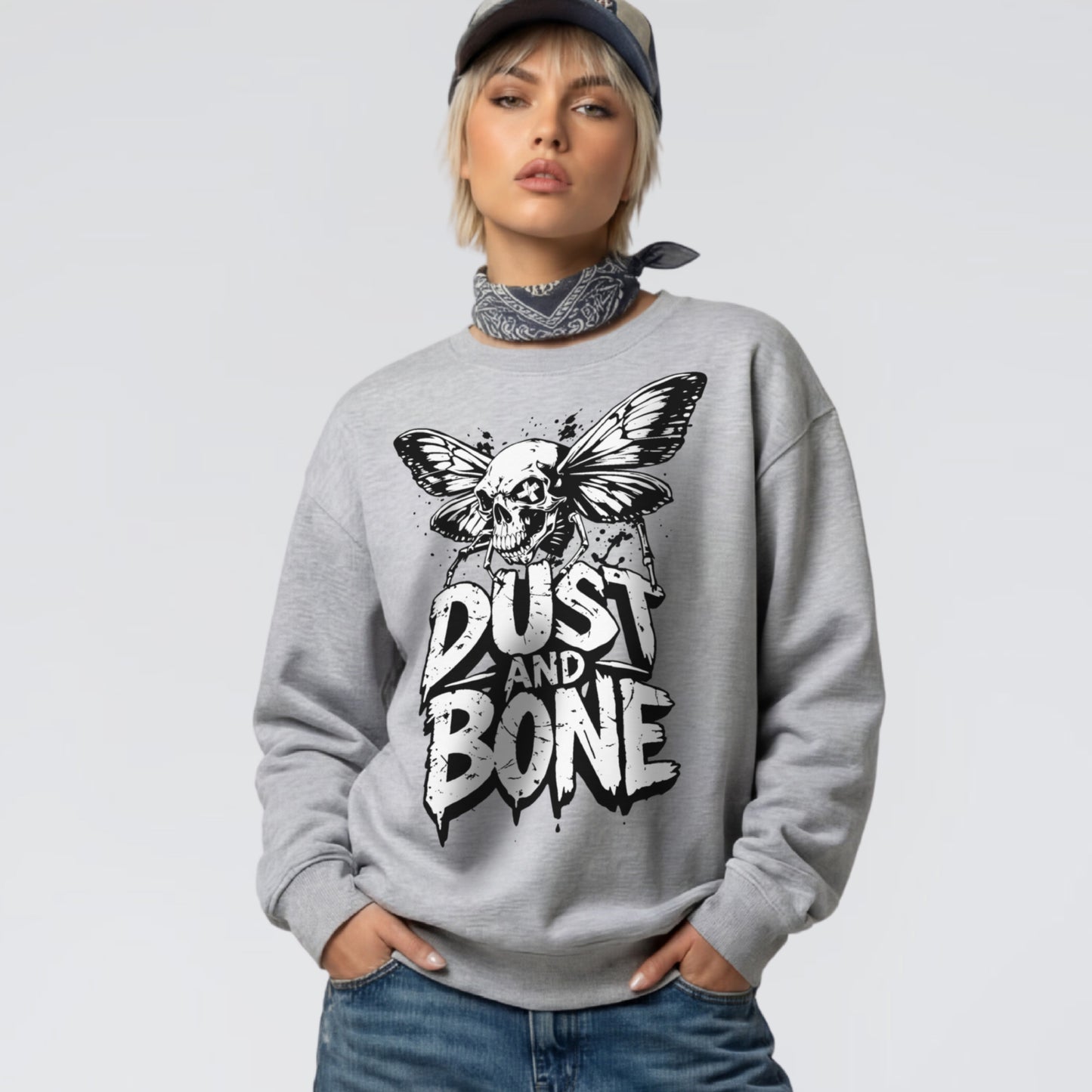 DUST AND BONE - Graphic Crew Neck Sweatshirt