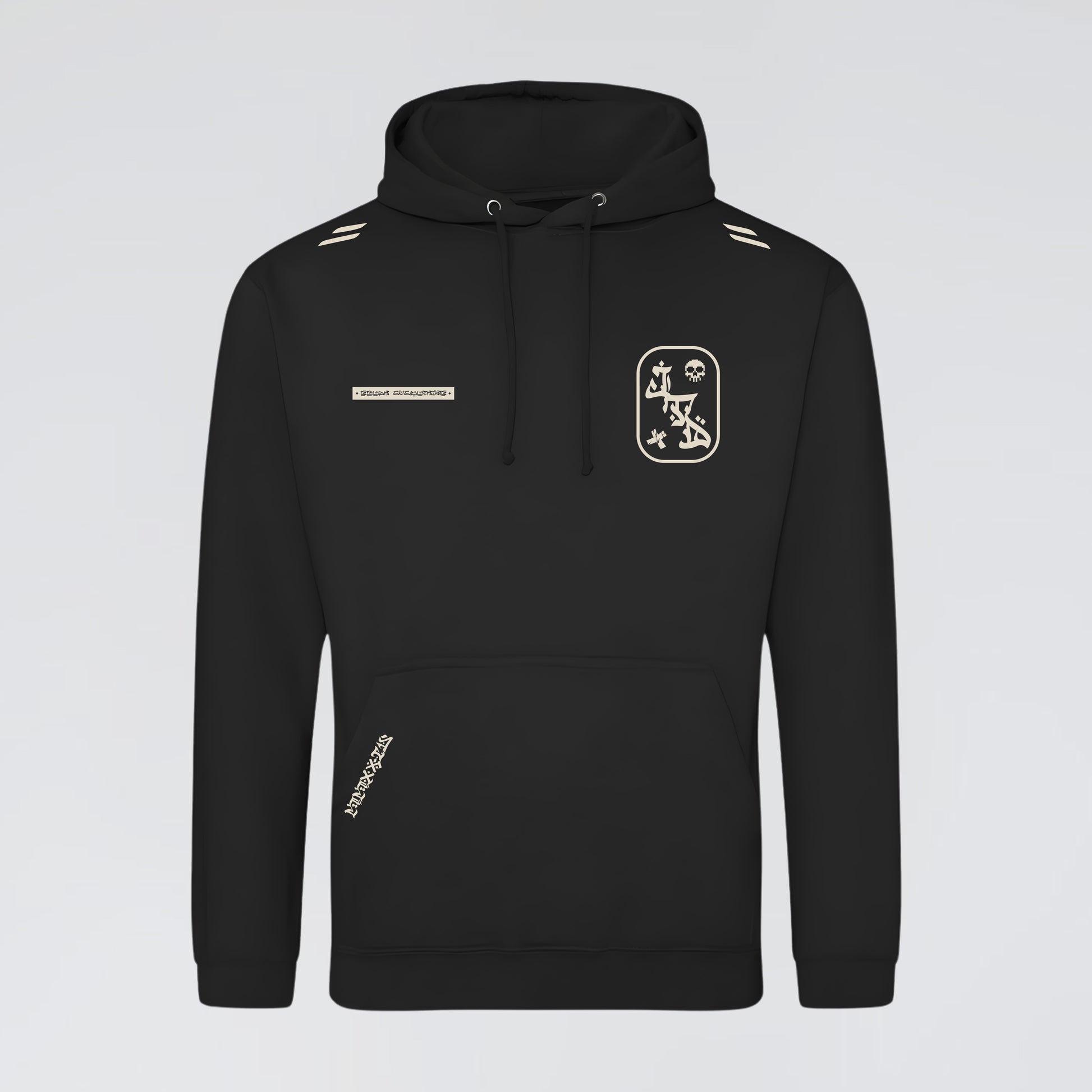 Everyday Streetwear Hoodie with Bold Graffiti Graphic. Jump The Dark