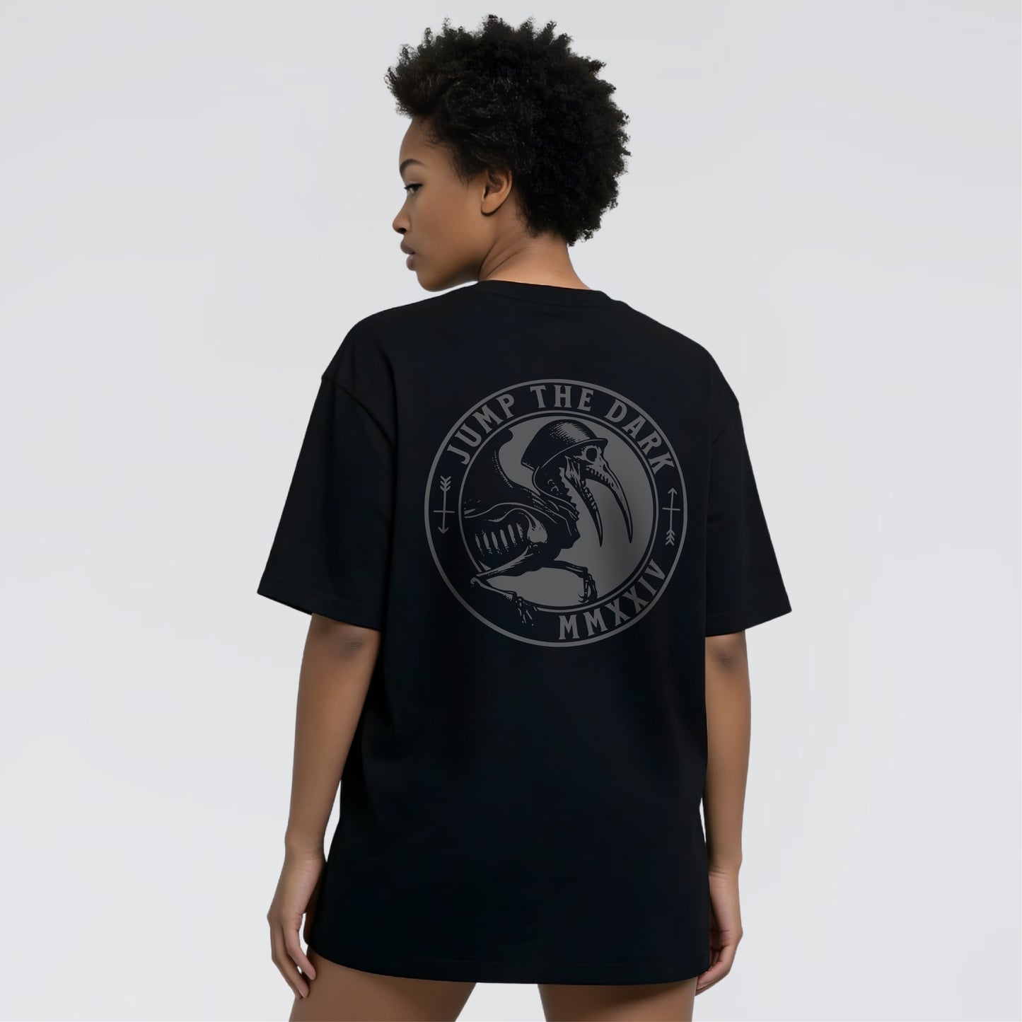 Jump The Dark Grey Logo - Heavy Graphic T-Shirt