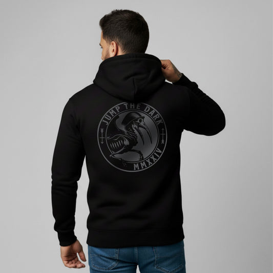 Jump The Dark Grey Logo - Graphic Hoodie