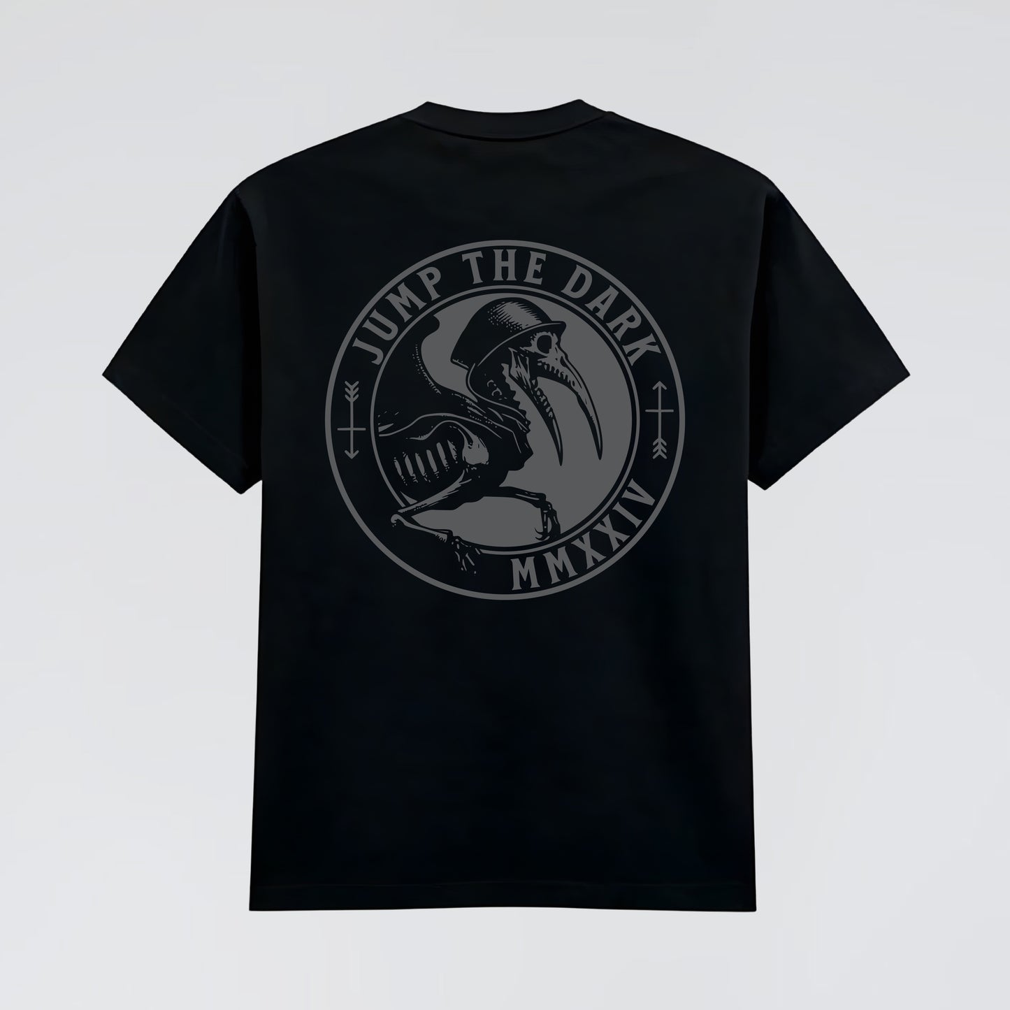 Jump The Dark Grey Logo - Heavy Graphic T-Shirt