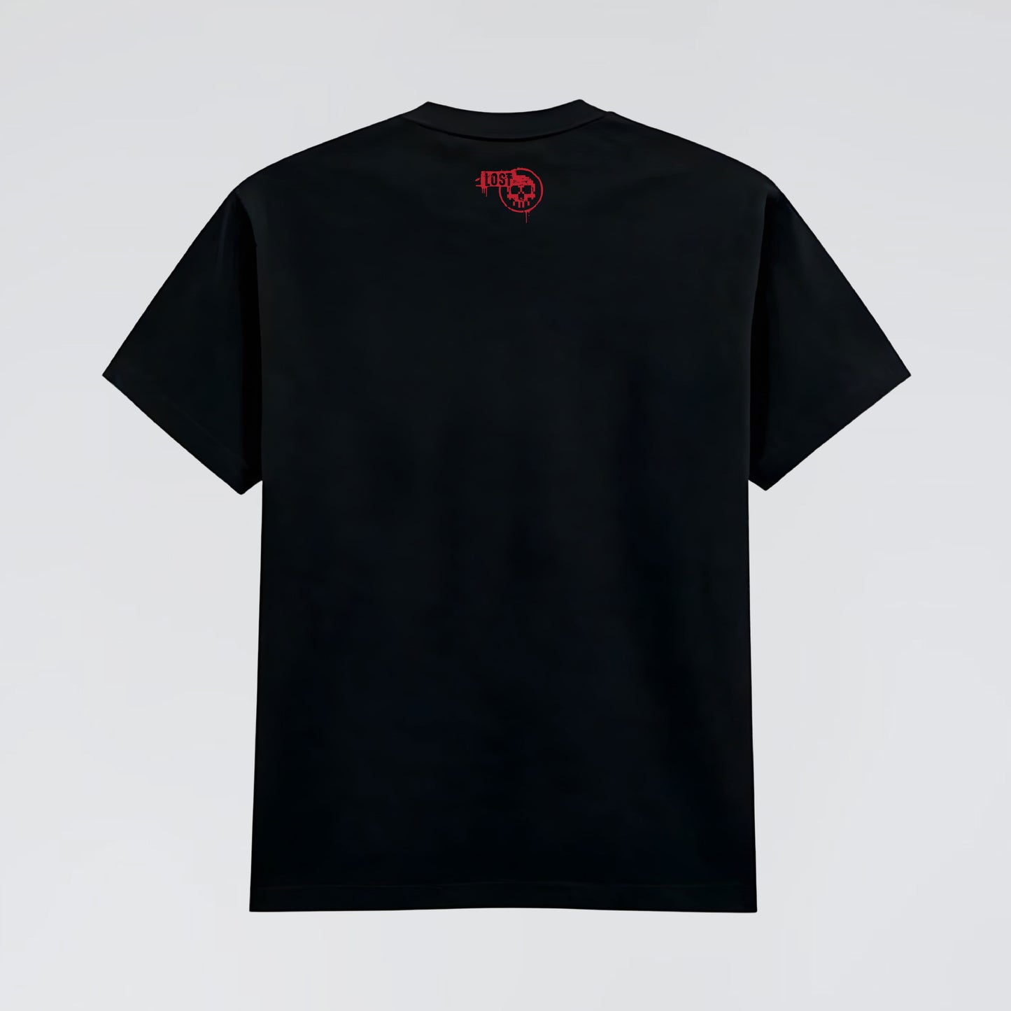 Classic black crew neck unisex streetwear t-shirt