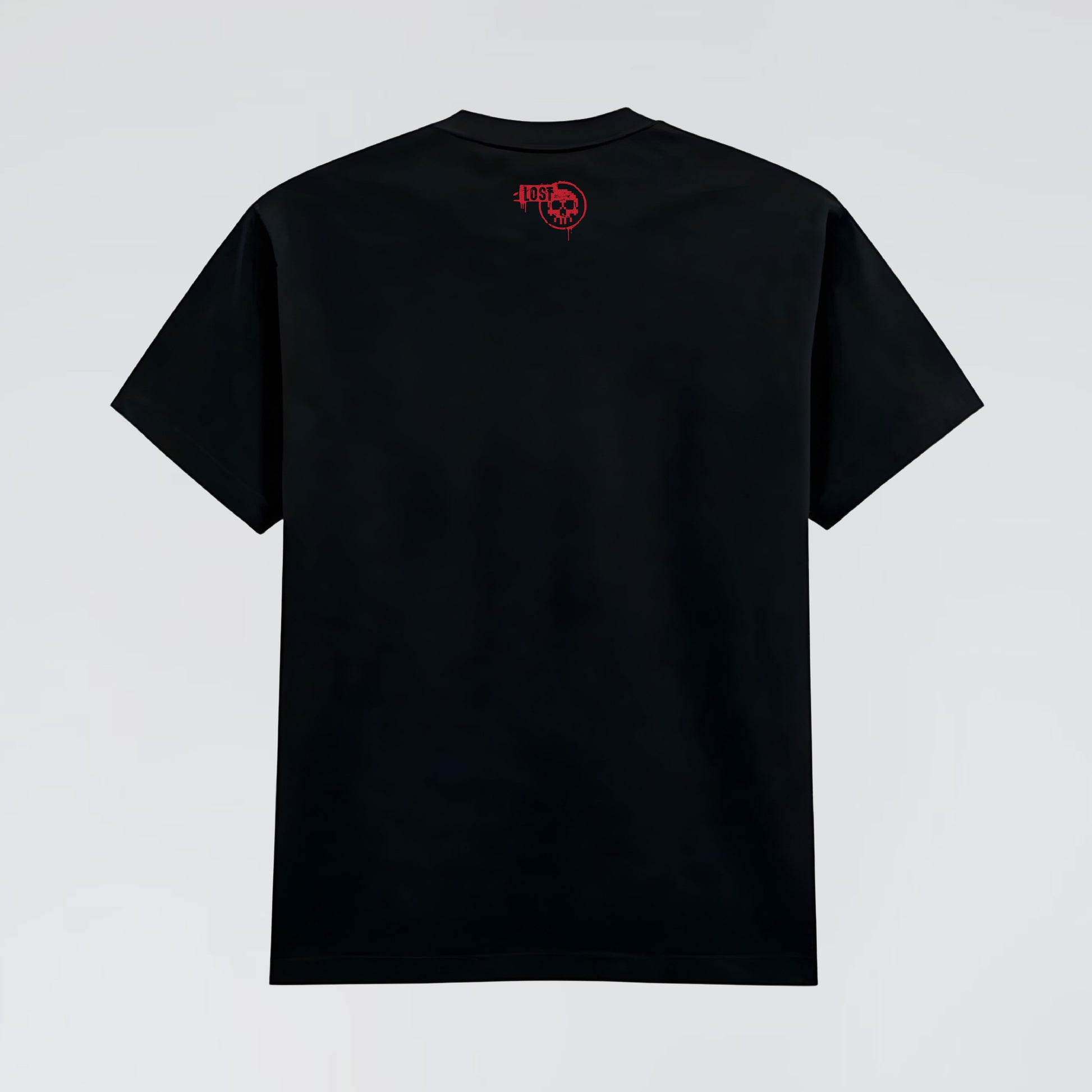 Classic black crew neck unisex streetwear t-shirt