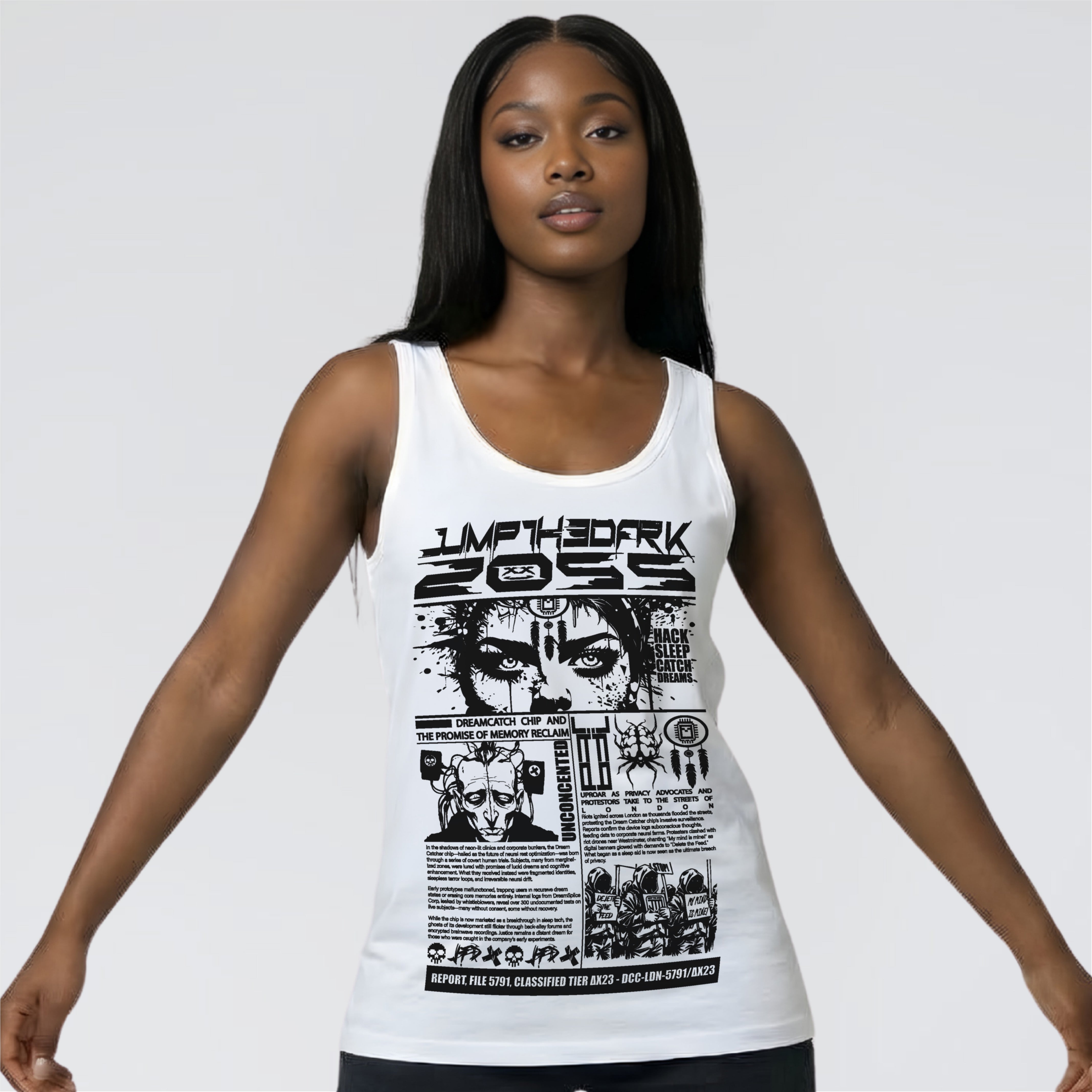 Graphic Tank Tops | UK Streetwear Tank Tops - Jump The Dark