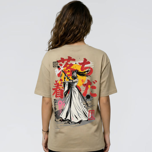 Poised 2.0 heavyweight graphic t-shirt sand back print