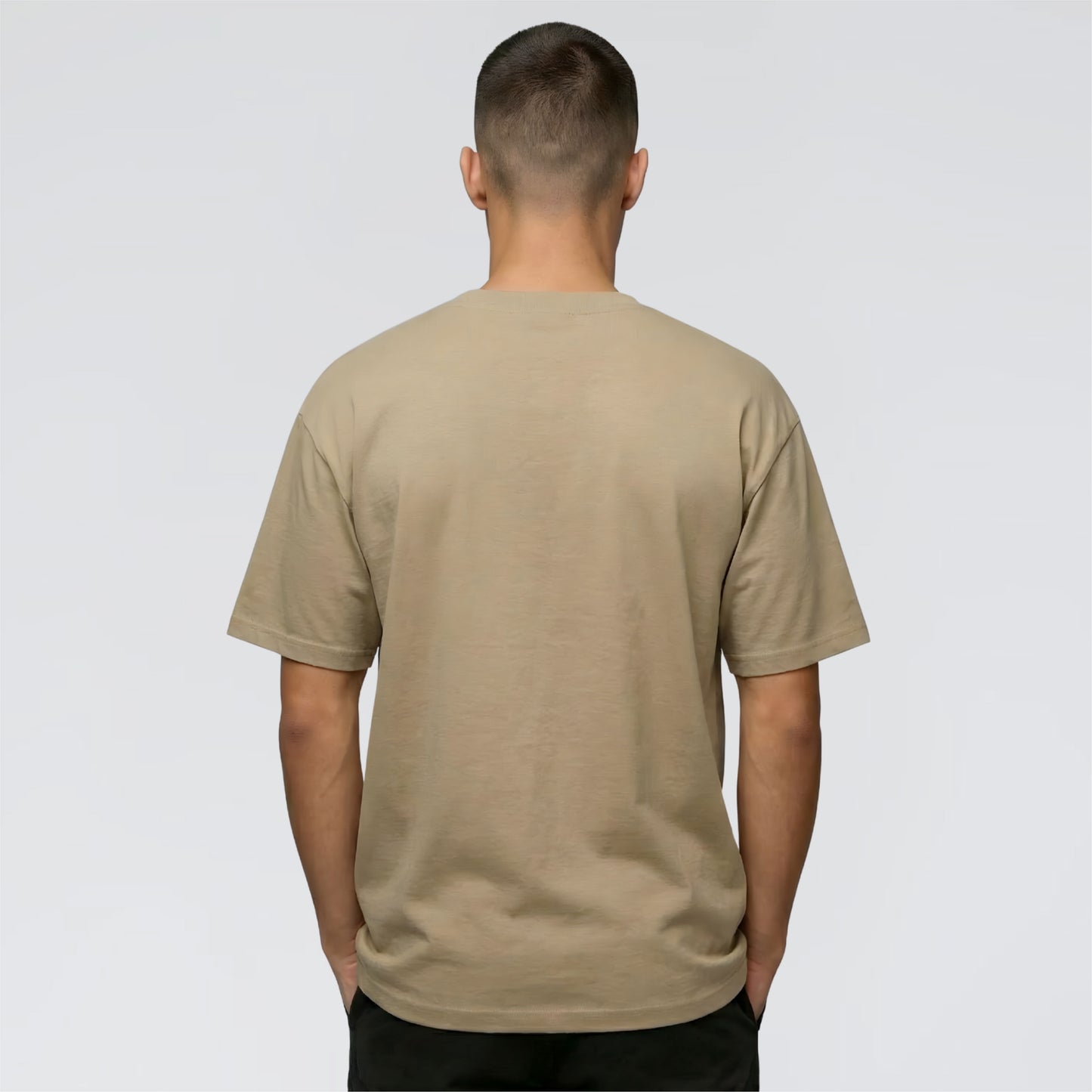 Raise Hell sand heavy graphic t-shirt back view unisex UK streetwear