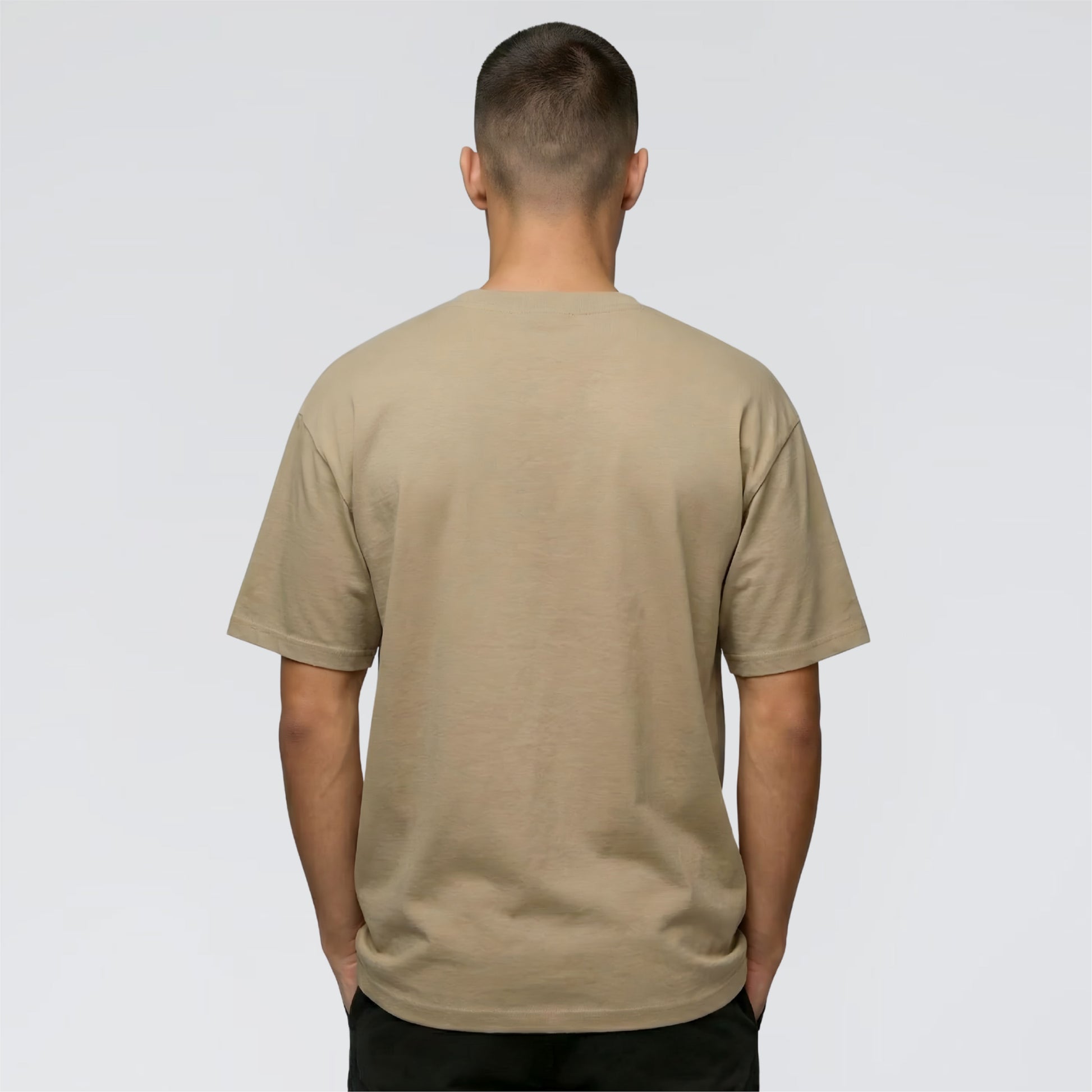 Raise Hell sand heavy graphic t-shirt back view unisex UK streetwear